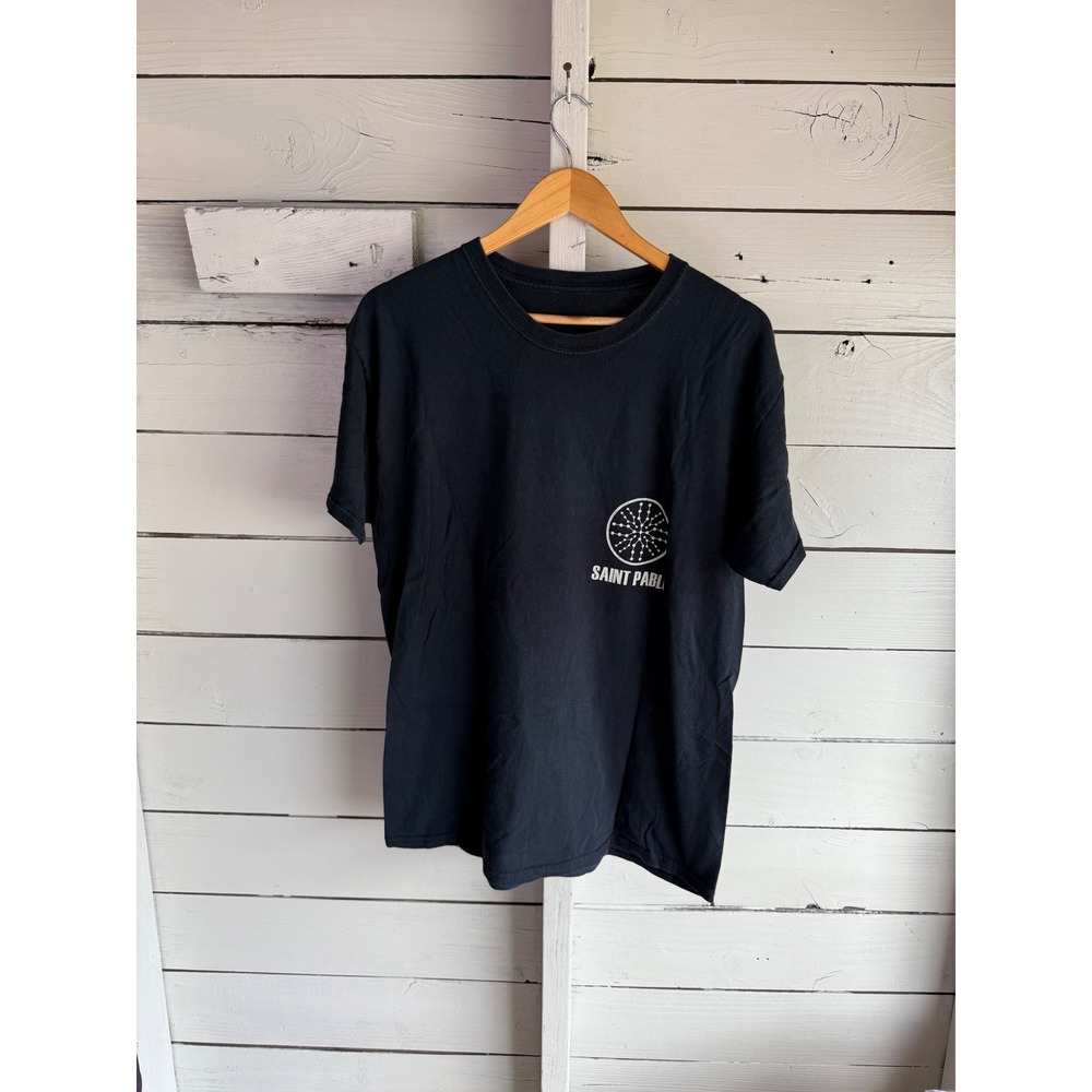 Kanye West Saint Pablo Tour Graphic T-Shirt Mens Black Short Sleeve Tee